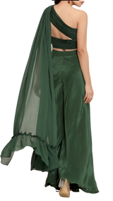 Green Kavya Palazzo Pant Set