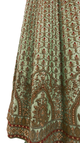 Mint Embroidered Anarkali: Sample Sale - Preserve