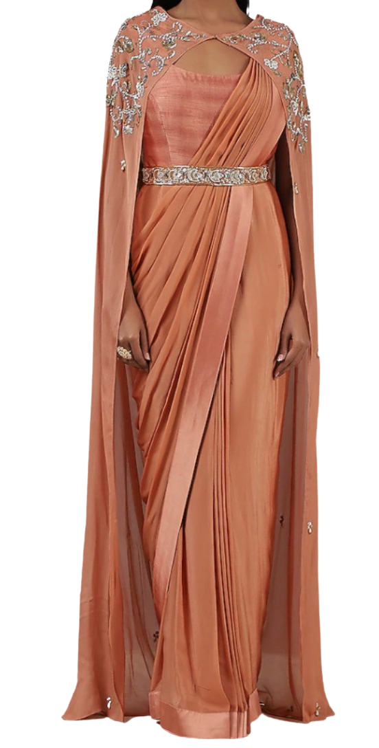 Long Dresses made out of old and Damaged Sarees #LongDresses | Designer  anarkali dresses, Dress indian style, Long gown design