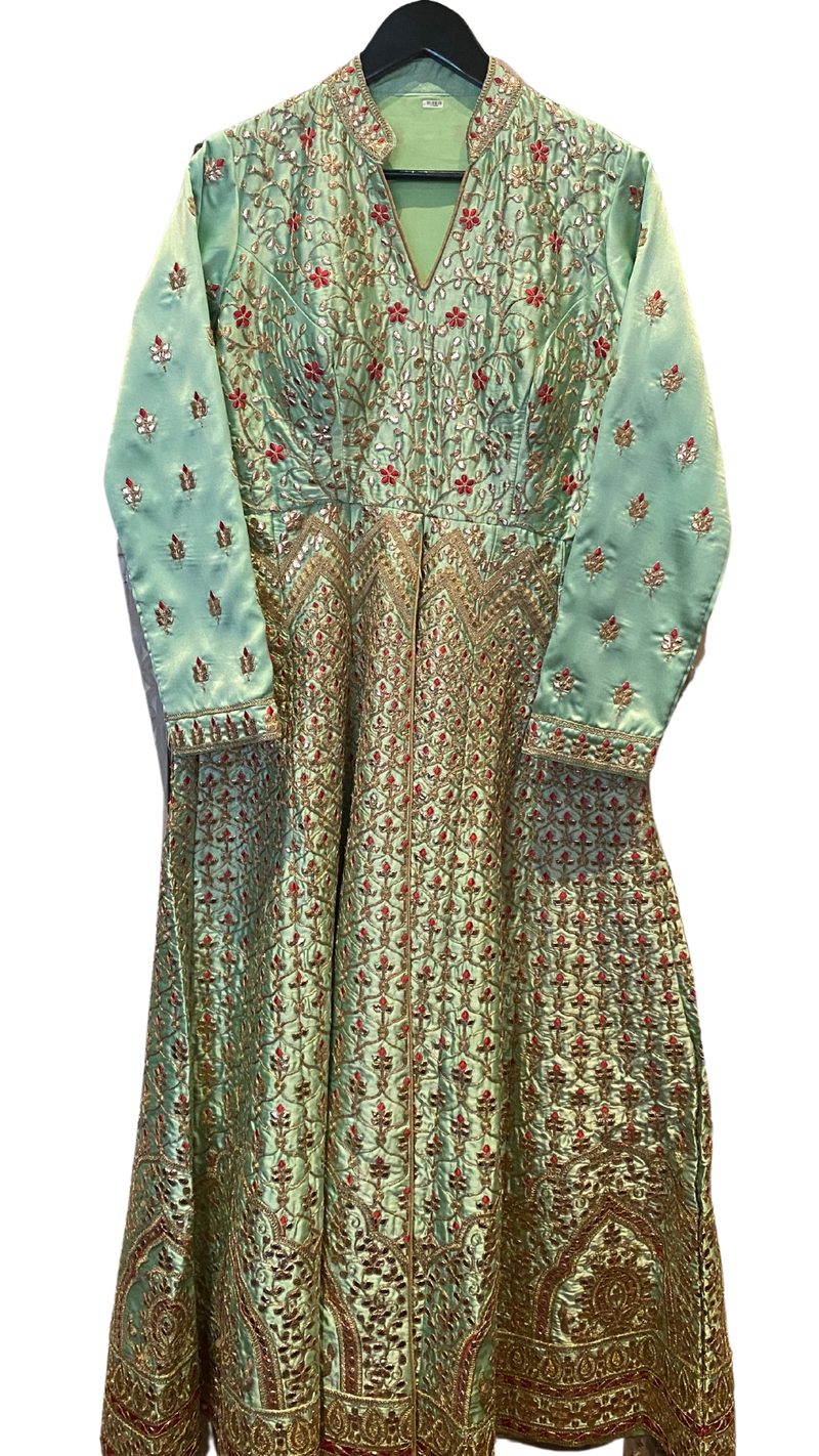 Mint Embroidered Anarkali - Preserve