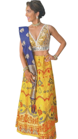 Yellow Banarasi Lehenga: Sample Sale - Preserve