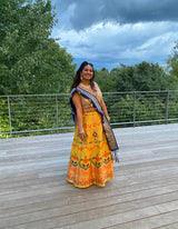 Yellow Banarasi Lehenga: Sample Sale - Preserve